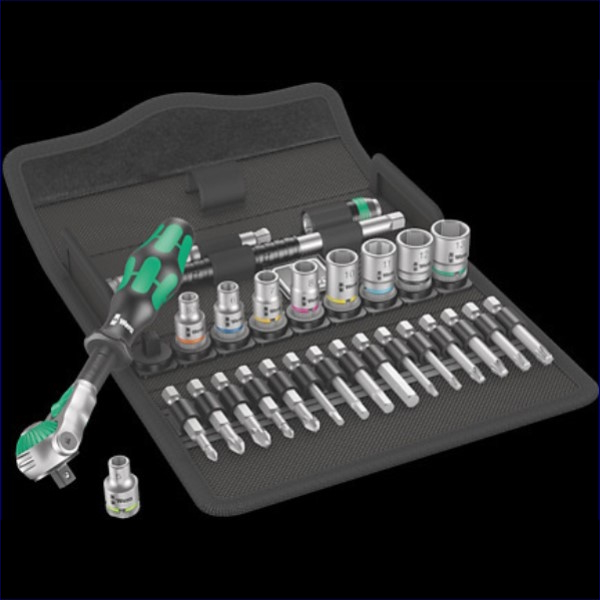 WER05004016001 WERA ZYKLOP 1/4in DRIVE 5IN1 RATCHET, SOCKET & BIT