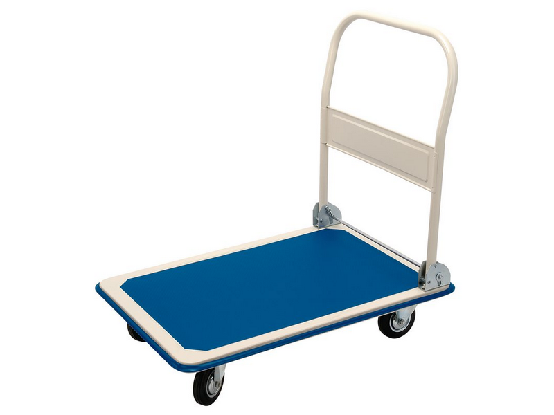 DR04692 DRAPER Platform Trolley with Folding Handle, 900 x 600 x