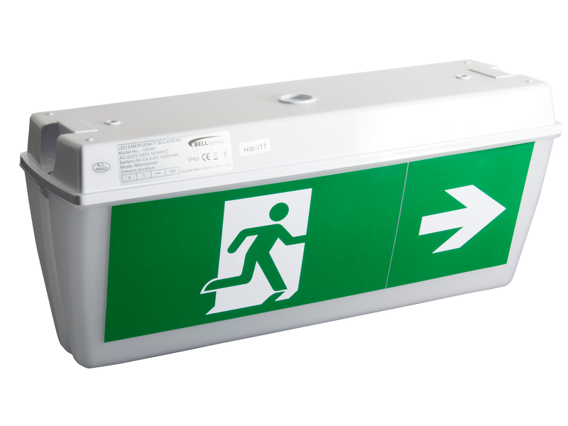 B09046 Bell Lighting Triangular Exit Blade Cover for Emergency