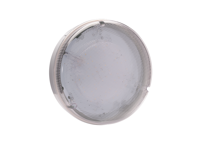 B10830 BELL 14W Utilita LED Bulkhead, Round Emergency Black w/Clear