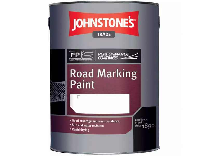 14PPG325104 | JOHNSTONE'S HEAVY DUTY ROAD MARKING PAINT 5L WHITE - S10