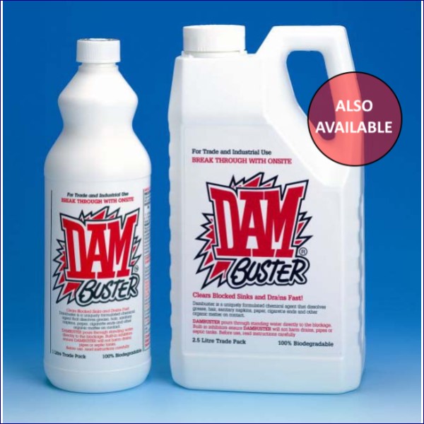 DAMBUSTER Premium Drain Unblocker 1L S10 Supplies