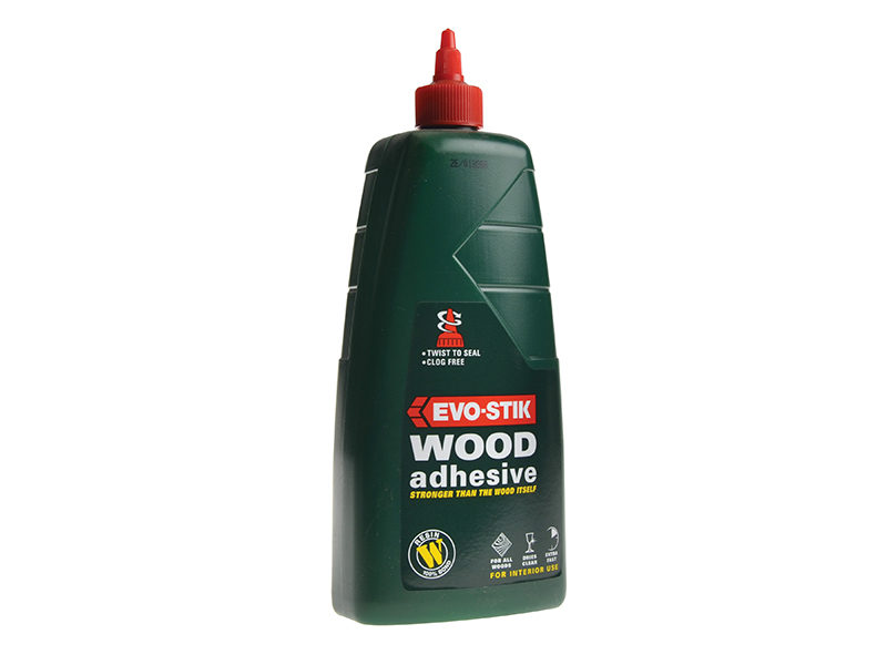 EVORW1L EVOSTIK WOOD GLUE INTERIOR 1 litre S10 Supplies