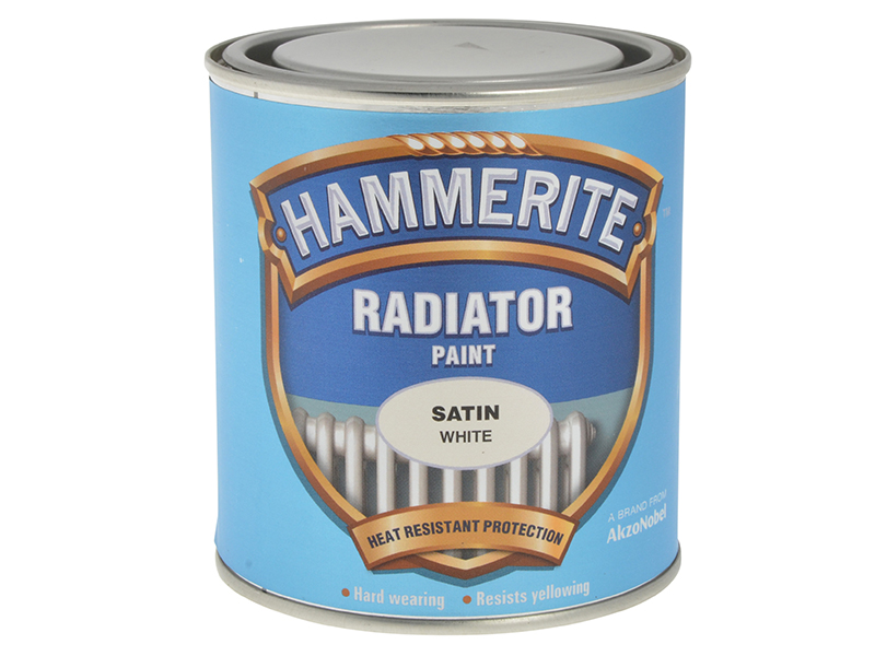 HMMRES500 Hammerite Radiator Paint Satin White 500ml S10 Supplies