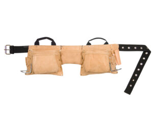 KUN19427 Tool Holders & Belts 19427 Oil Leather Construction Apron 12 Pocket 