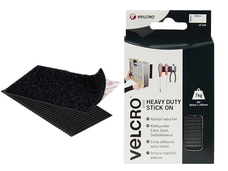VEL60239 VELCRO® Brand VELCRO® Brand HeavyDuty Stick On Strips (2