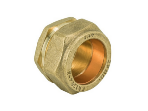 TTM15150000 | STRAIGHT BRASS COMPRESSION STOP END 15mm