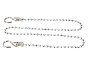 19EP200111 | 18" CHROME PLATED BATH CHAIN BALL LINK WITH S HOOK
