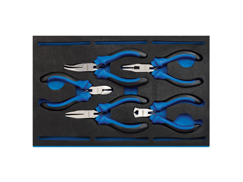 DR63215 DRAPER Precision Plier Set in 1/4 Drawer EVA Insert Tray (5