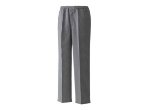 Premier Pull On Chef's Check Trousers Black/White