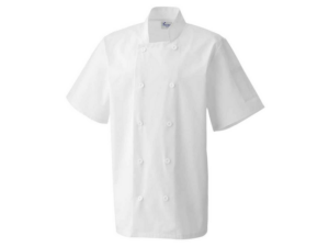 PR656 Premier Short Sleeve Chef's Jacket White