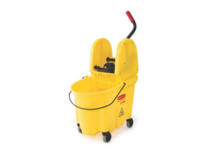 Rubbermaid Commercial Products WaveBrake Down Press Combo Bucket Yellow 33L
