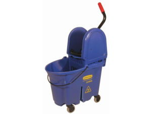 Rubbermaid Commercial Products WaveBrake Down Press Combo Bucket Blue 33L