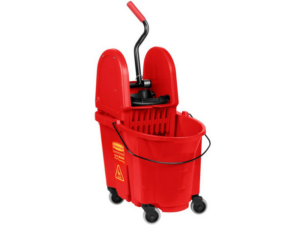 Rubbermaid Commercial Products WaveBrake Down Press Combo Bucket Red 33L